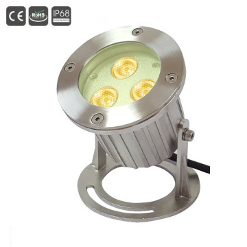 3X3w RGB&Single Color Stainless Steel IP68 LED Underwater Light